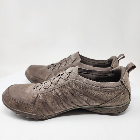 Skechers Breathe Easy Sneaker Women 9M Remember Me DKTP Brown Slip-on 100371 - Picture 7 of 10